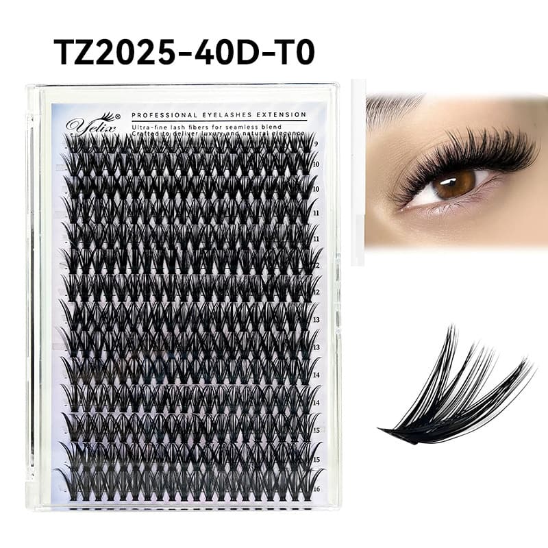 14 rows, 280 clusters [40D] eyelashes