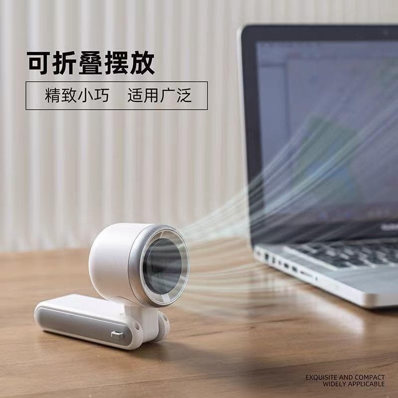 Portable handheld mini fan, USB rechargeable, desktop, high aesthetic value, long battery life, compact and powerful strong wind for cooling - Image 3