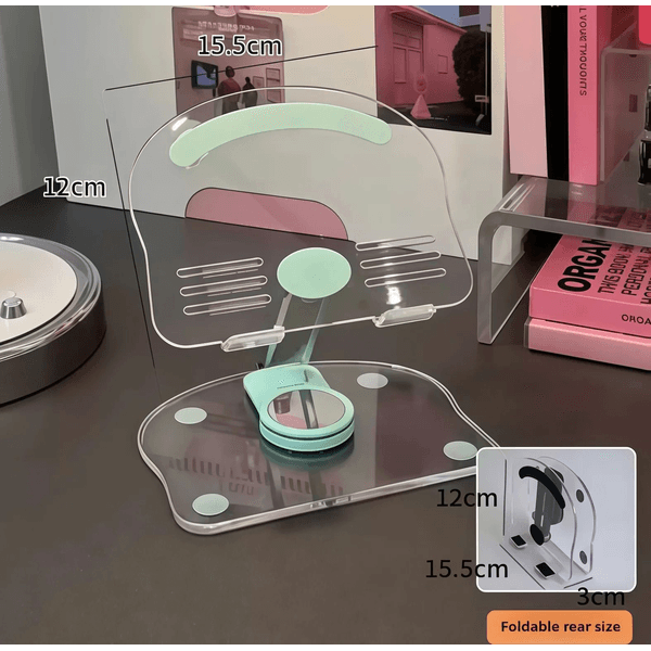 Popular Metal Three-Axis Tablet Stand Desktop Support Stand Foldable Storage Stand 360-Degree Rotating Phone Stand