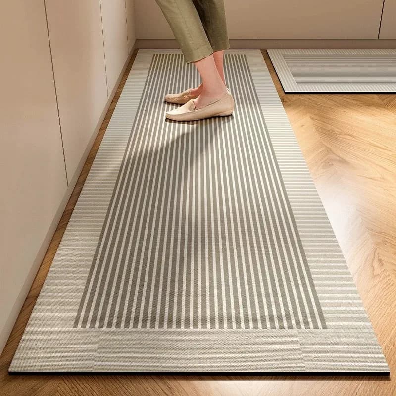 Super Anti-Slip Diatomite Mud Floor Mat Japanese Style Soft & Easy Handle Kitchen Carpet