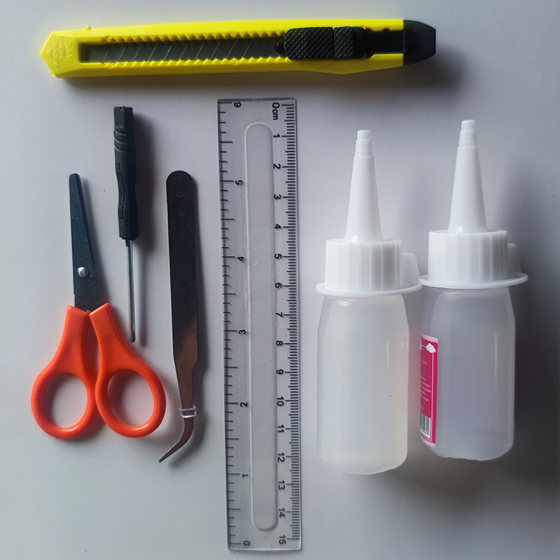 5 tools + 2 alcohol glue