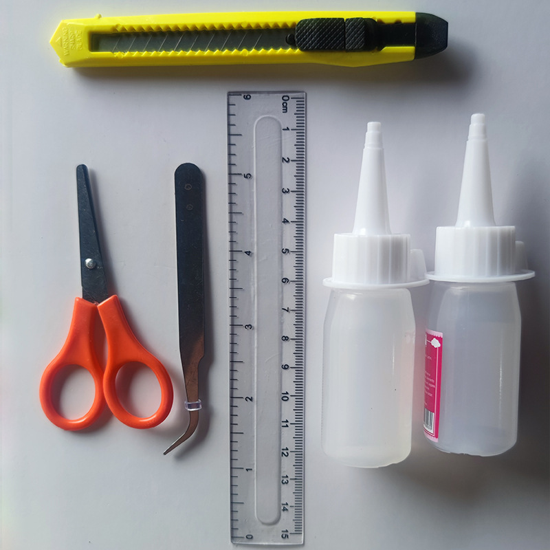 4 tools + 2 alcohol glue